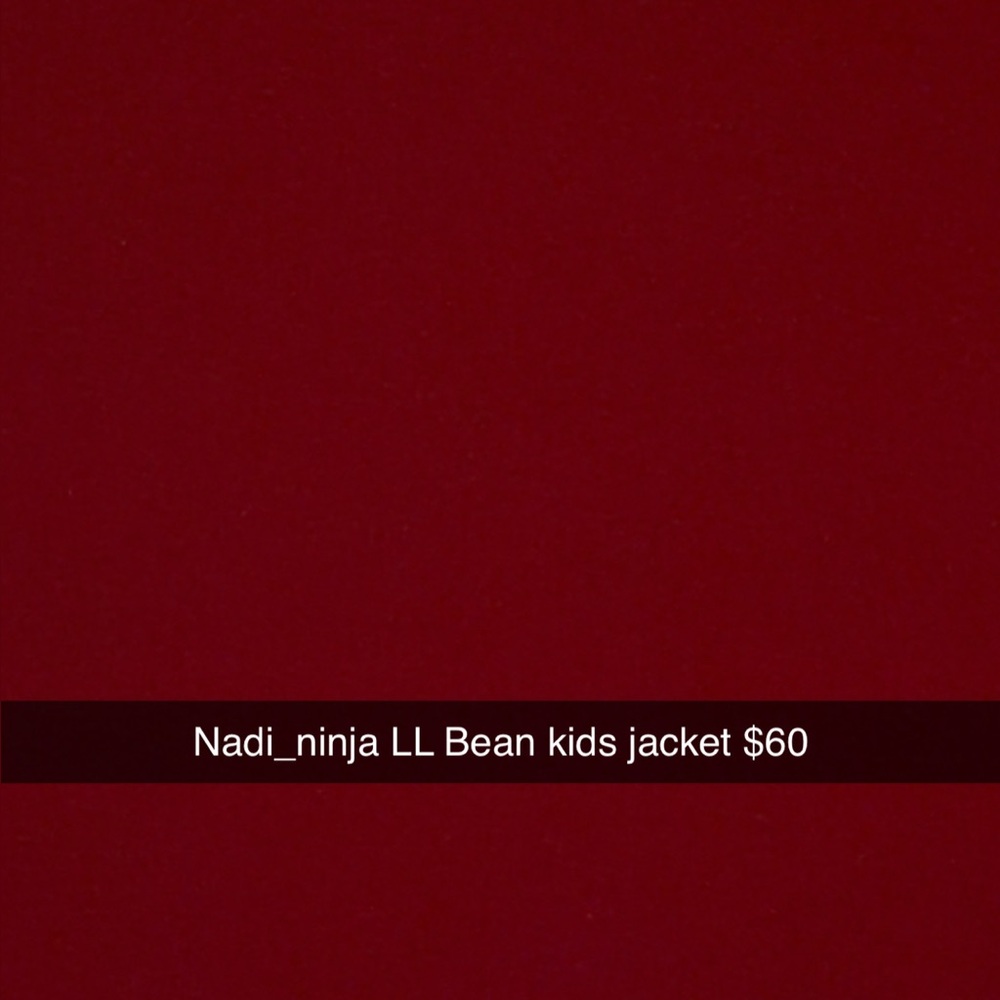 L.L. Bean Kids Vibrant Red Jacket